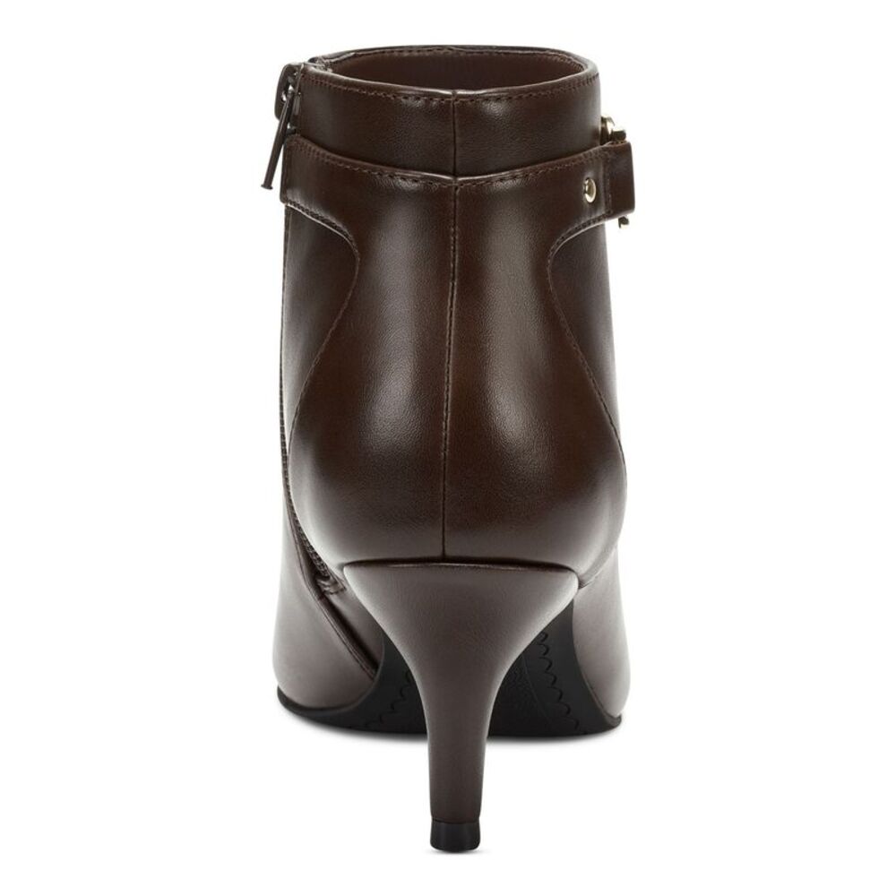 CHARTER CLUB Womens Brown Padded Ulyssa Pointed Toe Stiletto Booties 5.5 M - Picture 2 of 4